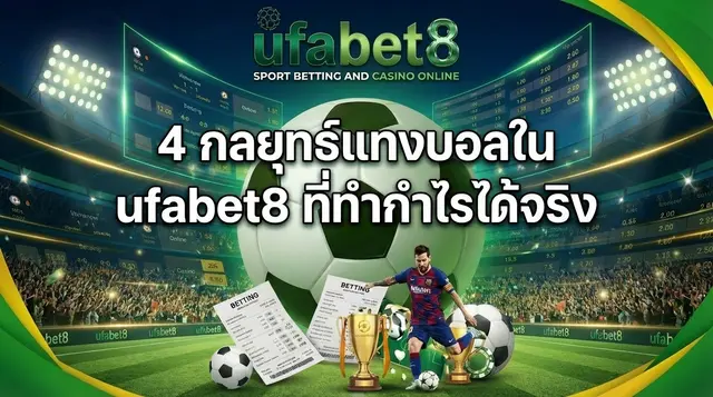 4 กลยุทธ์แทงบอลใน ufabet8 ที่ทำกำไรได้จริง