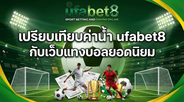 เปรียบเทียบค่าน้ำ ufabet8 กับเว็บแทงบอลยอดนิยม